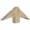 Ekena Millwork Bellingham Rough Sawn Timber Gable Bracket, Douglas Fir, 36"W x 12"H x 4"D x 6"F, 8/12 Pitch GBW036X12X0406BEL00RDF - alternate 4